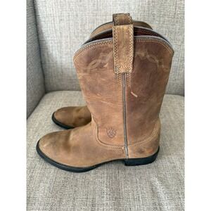 Ariat Women's Heritage Roper Western Boots Brown 8B